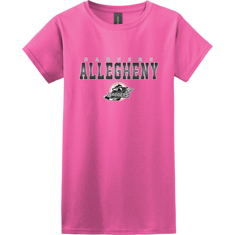 Allegheny Badgers Softstyle Ladies' T-Shirt