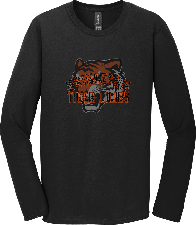 Princeton Tiger Lilies Softstyle Long Sleeve T-Shirt