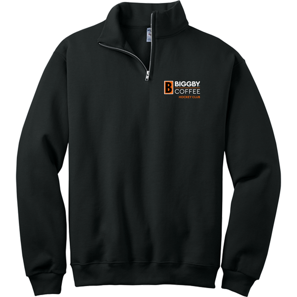 Biggby Coffee Hockey Club NuBlend 1/4-Zip Cadet Collar Sweatshirt