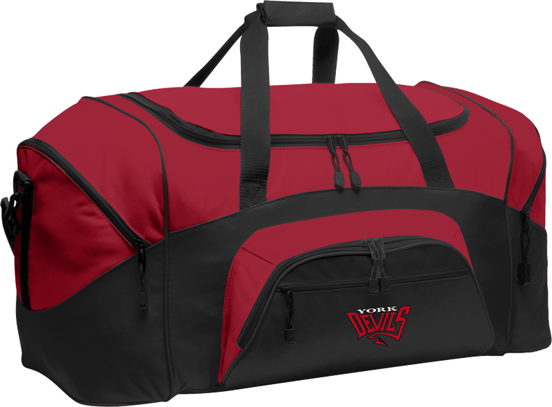 York Devils Standard Colorblock Sport Duffel