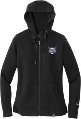 CT Bobcats New Era Ladies French Terry Full-Zip Hoodie