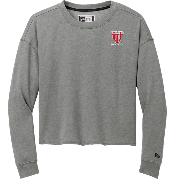 University of Tampa New Era Ladies Tri-Blend Fleece Crop Crew