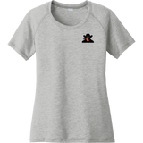Biggby Bandits Ladies PosiCharge Tri-Blend Wicking Scoop Neck Raglan Tee