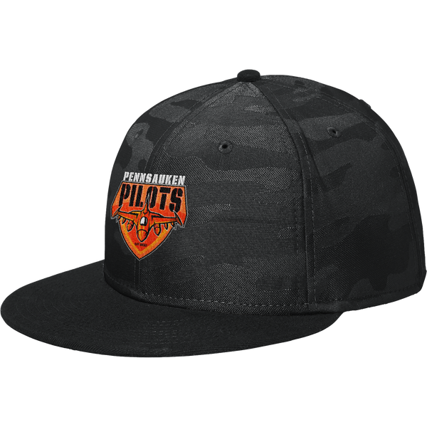 Pennsauken Pilots New Era Camo Flat Bill Snapback Cap