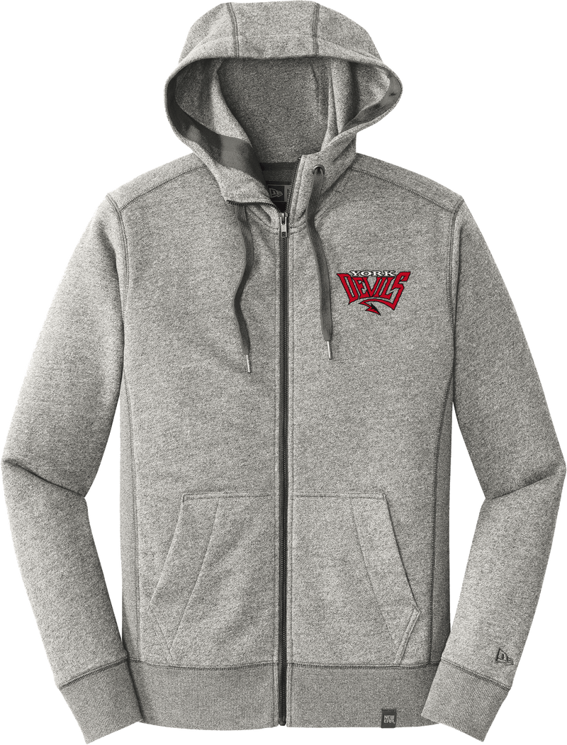 York Devils New Era French Terry Full-Zip Hoodie