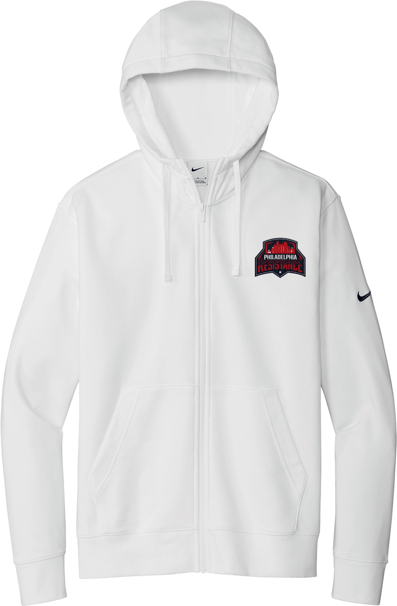 Philadelphia Resistance Nike Club Fleece Sleeve Swoosh Full-Zip Hoodie