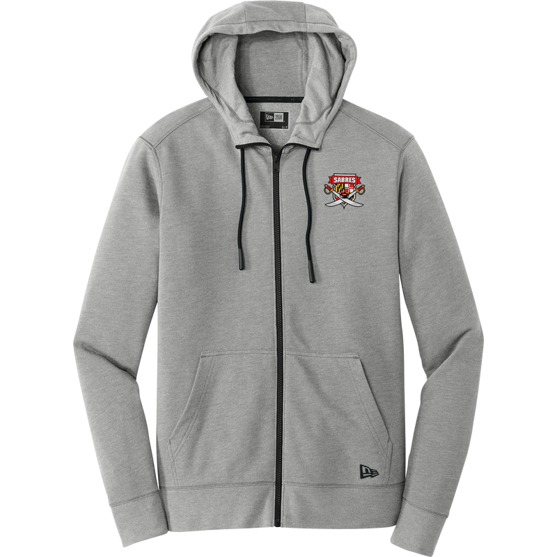 SOMD Sabres New Era Tri-Blend Fleece Full-Zip Hoodie