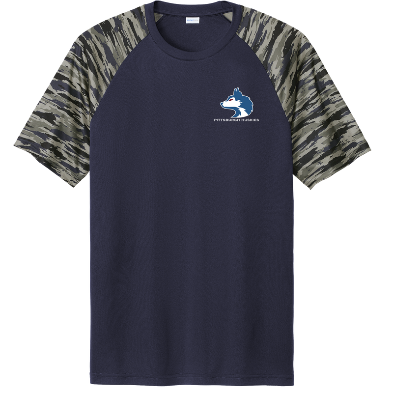 Pittsburgh Huskies Drift Camo Colorblock Tee