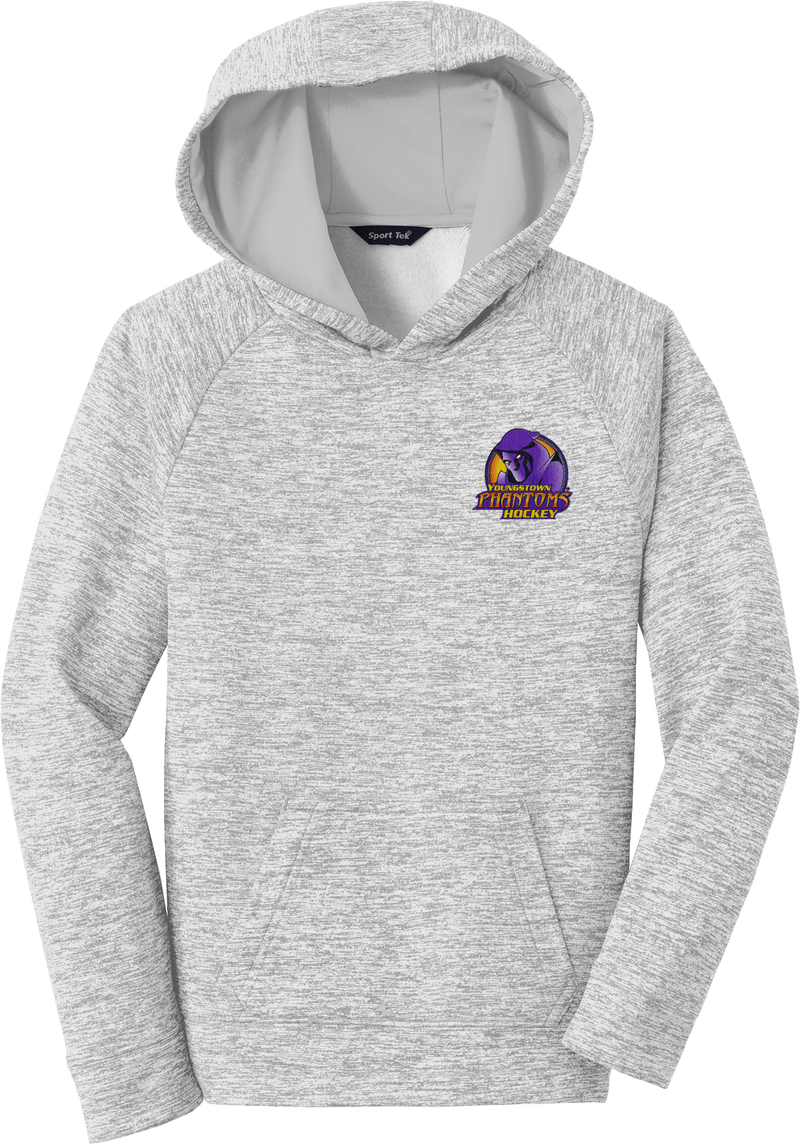 Youngstown Phantoms Youth PosiCharge Electric Heather Fleece Hooded Pullover