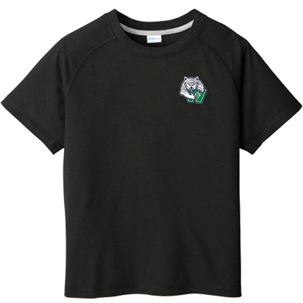 Woodbridge Wolfpack Youth PosiCharge Tri-Blend Wicking Raglan Tee